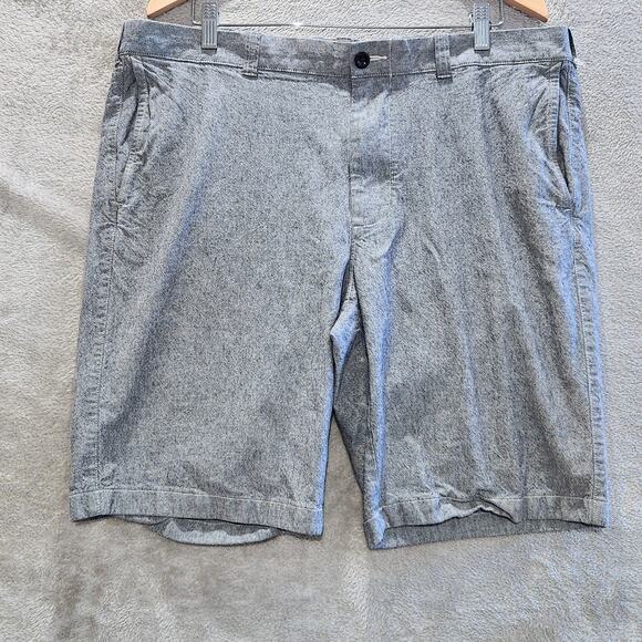 J Crew Mens Gray 10.5 Inch Chambray Stretch Shorts Size 38 Beach Nautical Preppy - Picture 1 of 11